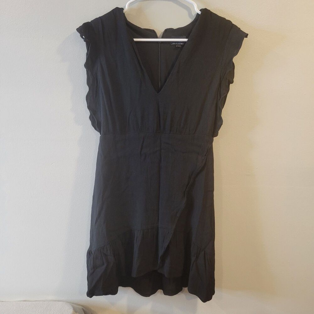 Bardot Black V Neck Dress Mini Size Us 6